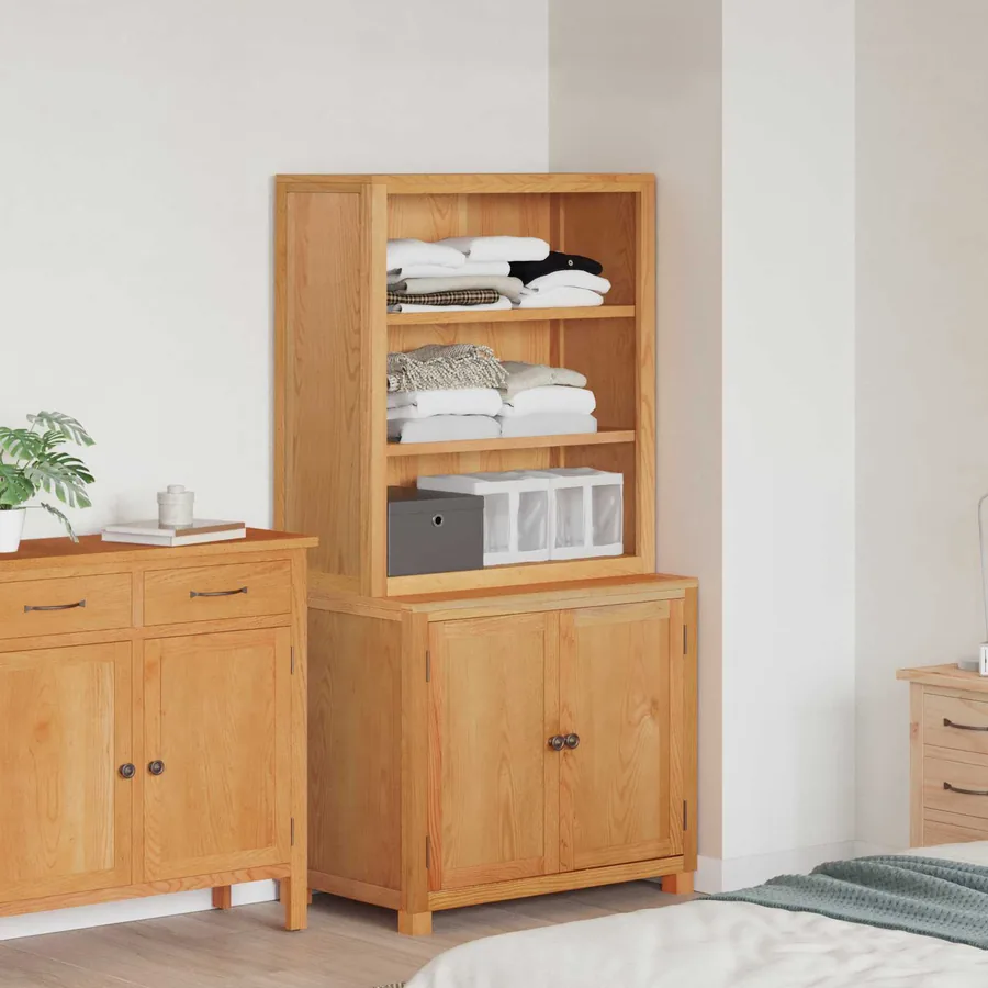 Ensemble de meubles de rangement 2 pc Marron 80 x 50 x 160 cm