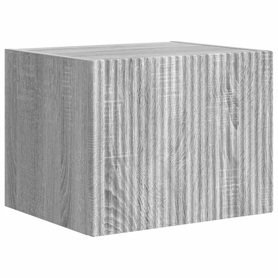 Ensemble de meuble TV mural Montage mural 6 pcs Gris Sonoma - 6