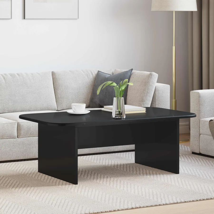 Table basse Noir 93 x 53 x 33 cm Bois d'ingénierie