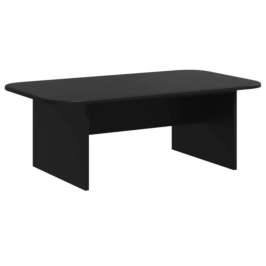 Table basse Noir 93 x 53 x 33 cm Bois d'ingénierie - 2