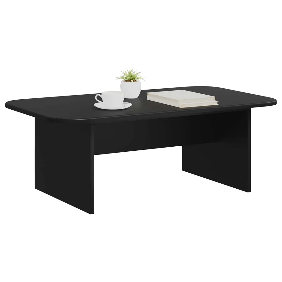 Table basse Noir 93 x 53 x 33 cm Bois d'ingénierie - 3