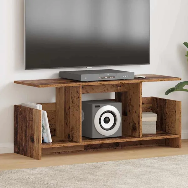 Meuble TV Bois ancien 102 x 35 x 45 cm Bois d'ingénierie