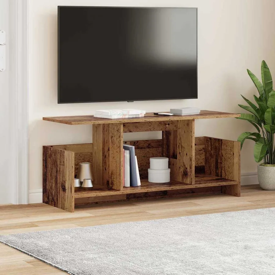 Meuble TV Bois ancien 102 x 35 x 45 cm Bois d'ingénierie - 4
