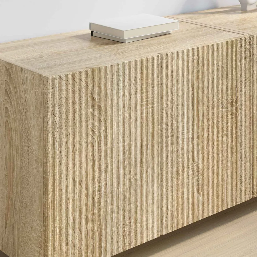 Meuble TV mural 2 pcs Chêne Sonoma 59,5 x 31 x 40 cm - 4
