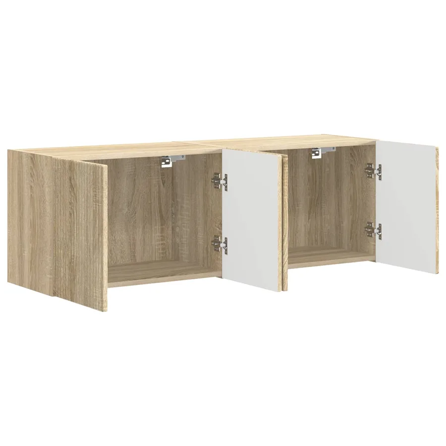 Meuble TV mural 2 pcs Chêne Sonoma 59,5 x 31 x 40 cm - 5