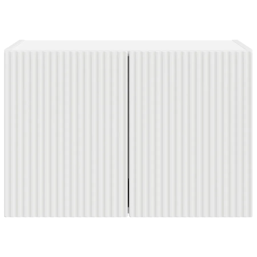 Meuble TV mural Blanc 59,5 x 31 x 40 cm Bois d'ingénierie - 6
