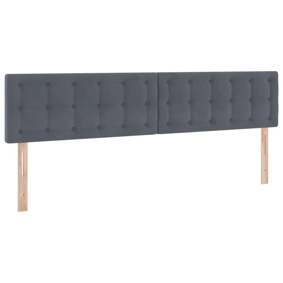 Lit de rangement LED avec matelas Gris foncé 200 x 200 cm - 8
