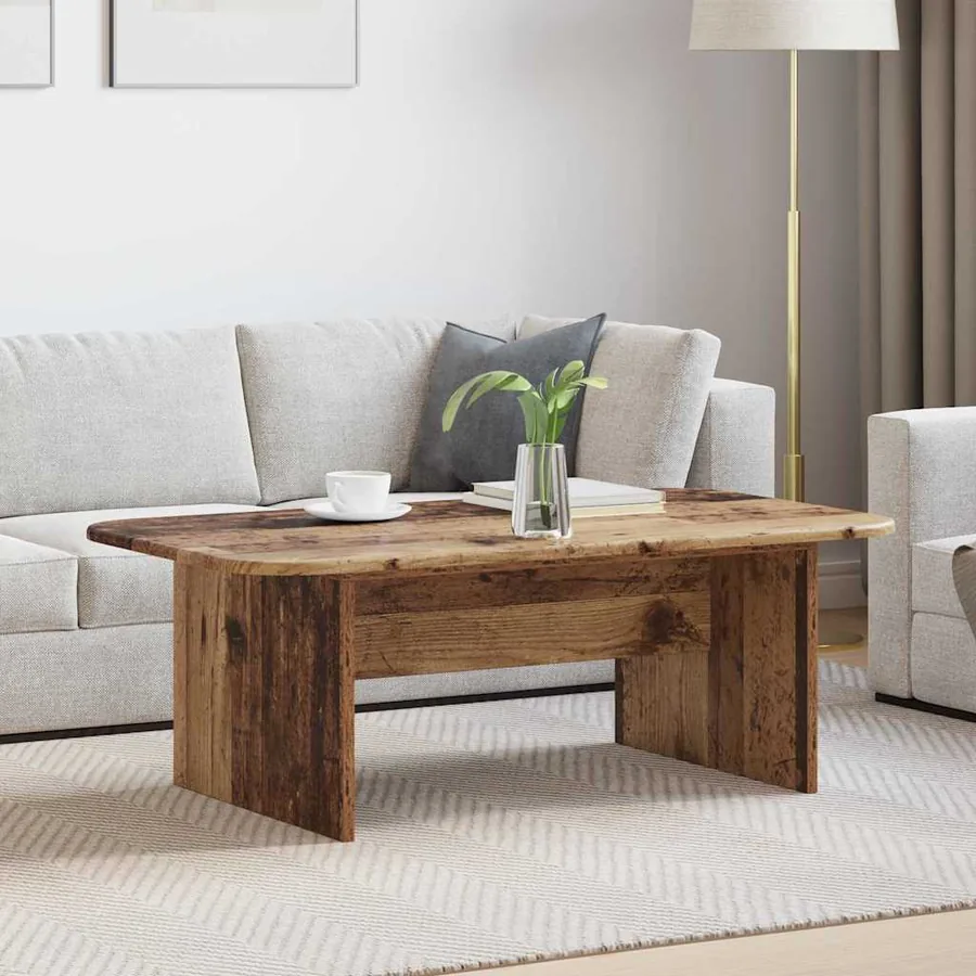Table basse Bois ancien 93 x 53 x 33 cm Bois d'ingénierie