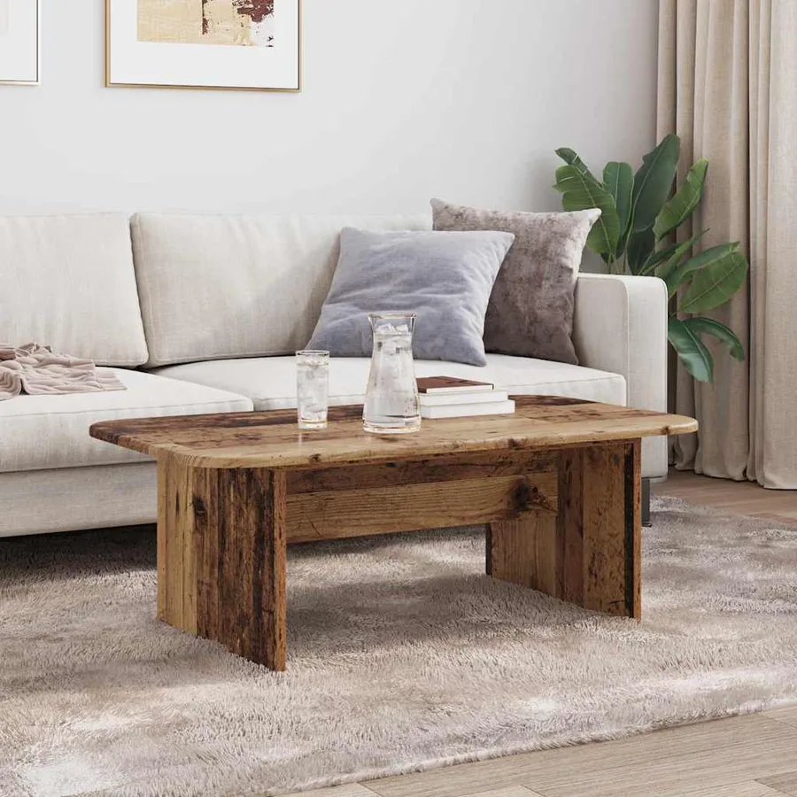 Table basse Bois ancien 93 x 53 x 33 cm Bois d'ingénierie - 4