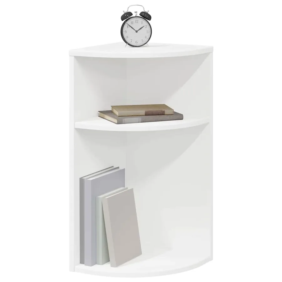Table d'appoint Blanc 29,6 x 29,6 x 60 cm Bois d'ingénierie - 3