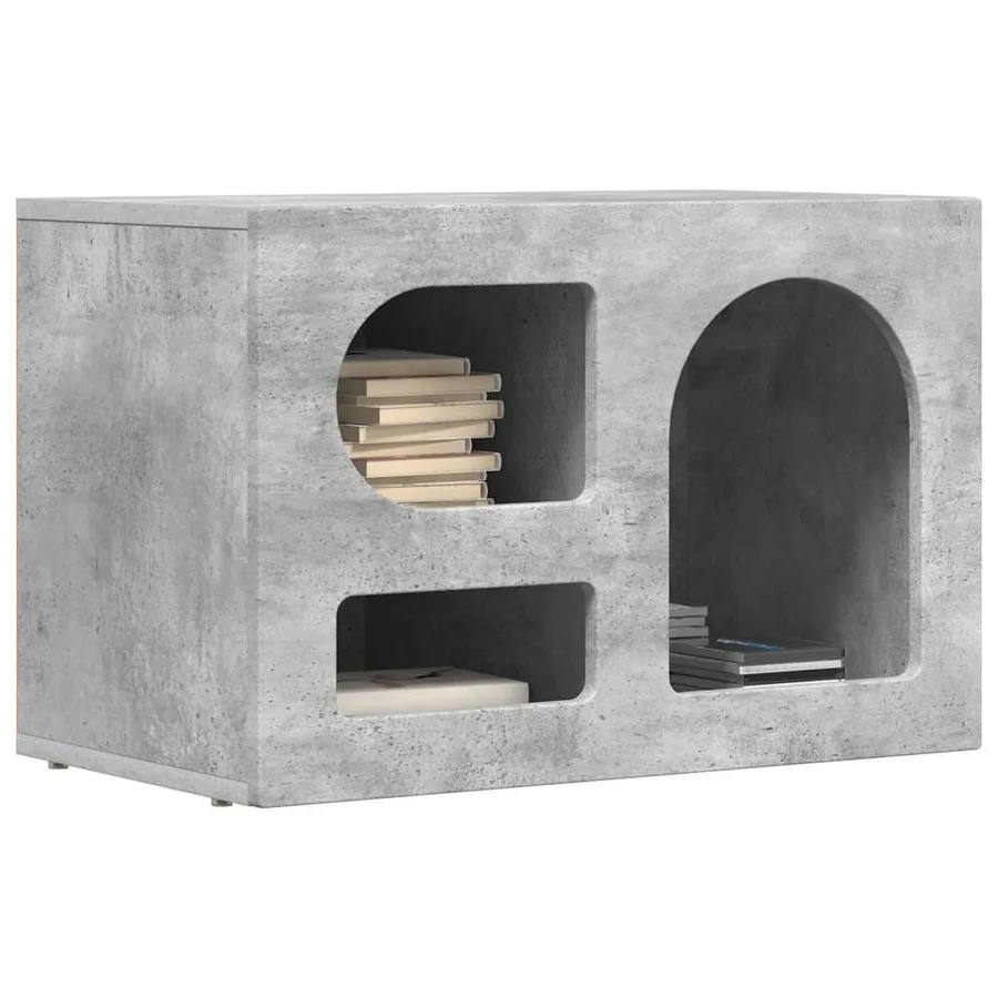 Meuble TV ELST 60 x 35 x 40 cm Gris béton Bois d'ingénierie - 3