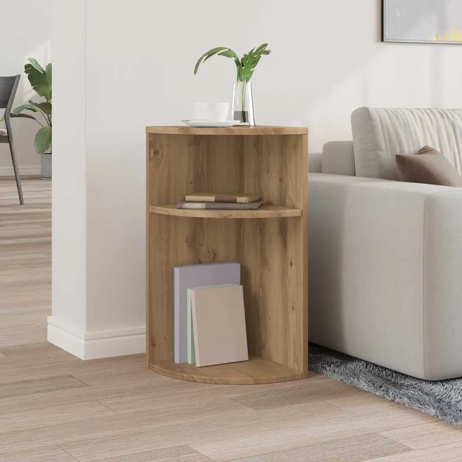 Table d'appoint Chêne artisanal 29,6 x 29,6 x 60 cm - 4