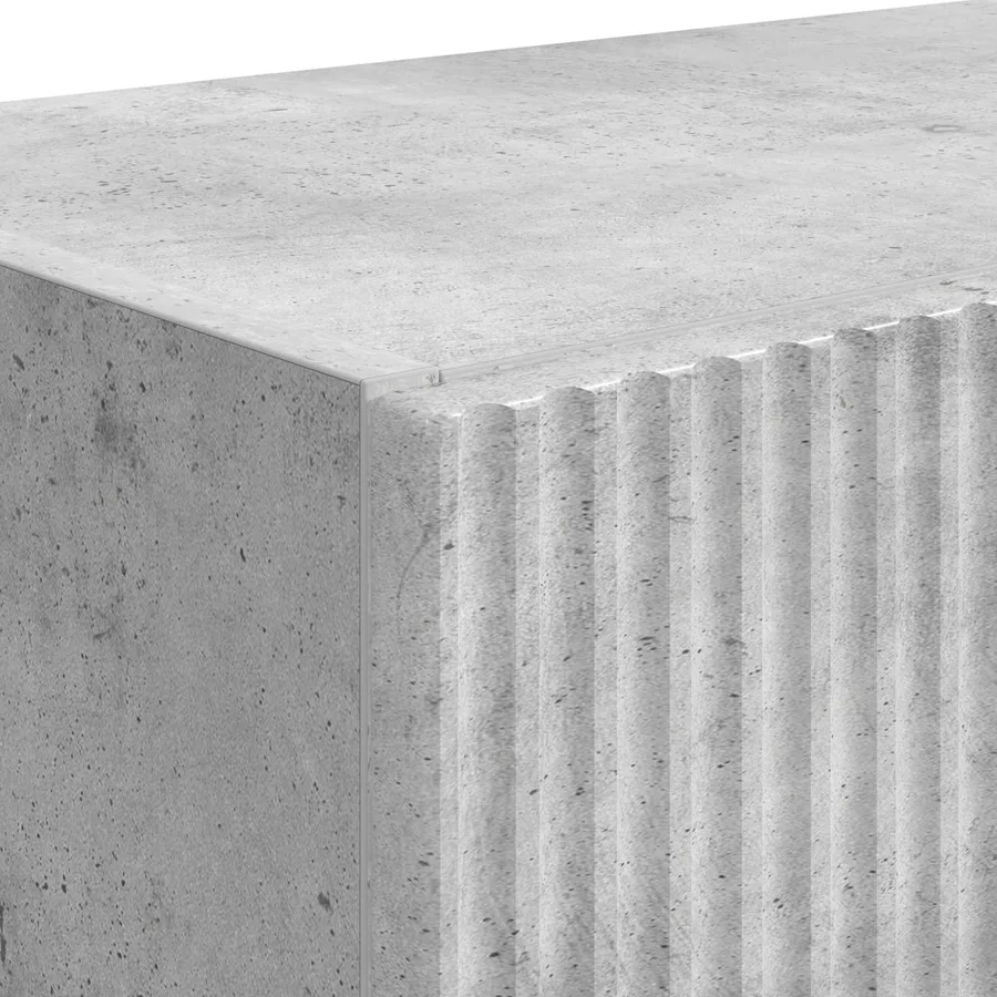 Meuble TV mural 2 pcs Gris béton 59,5 x 31 x 40 cm - 9