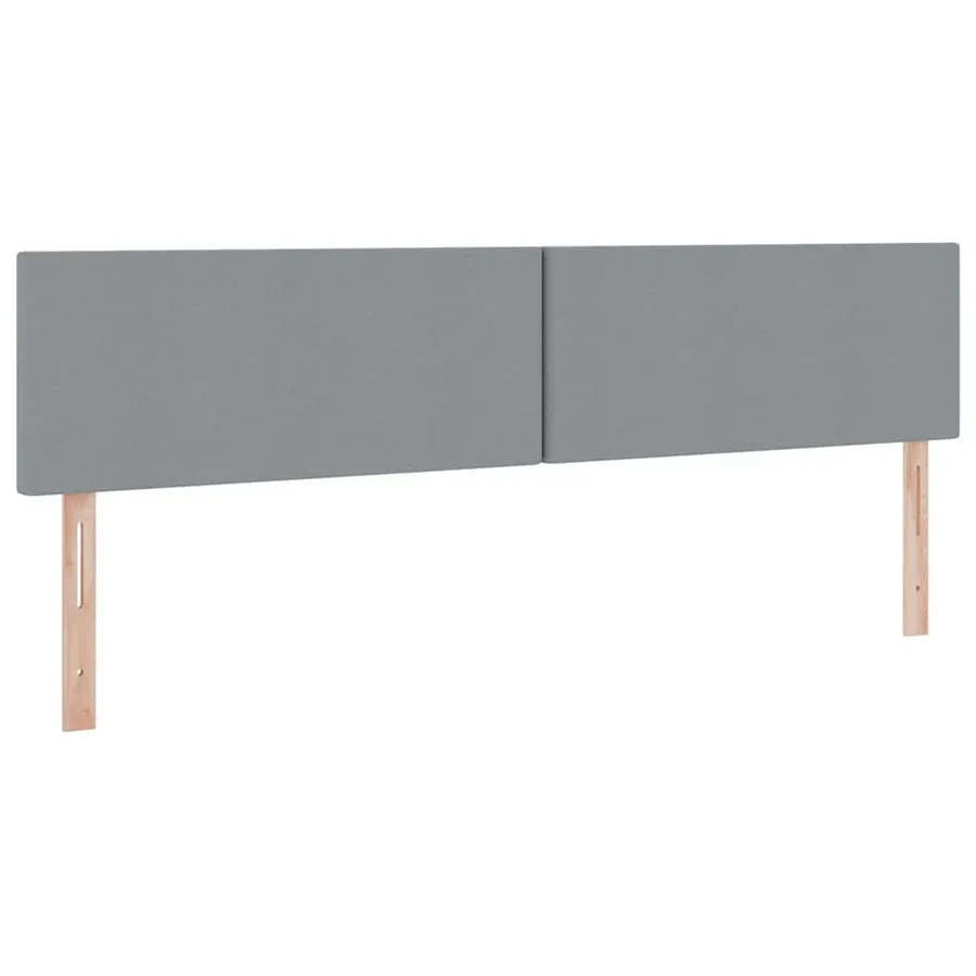Lit de rangement LED avec matelas Gris clair 200 x 200 cm Tissu - 9