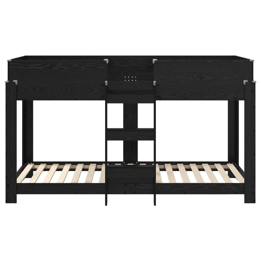 Lit Superposé pour Enfants Chêne noir 80 x 200 cm - 5