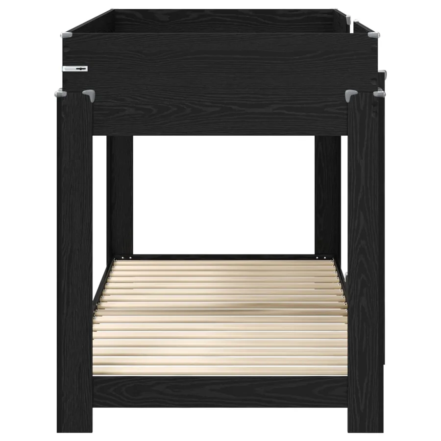 Lit Superposé pour Enfants Chêne noir 80 x 200 cm - 6