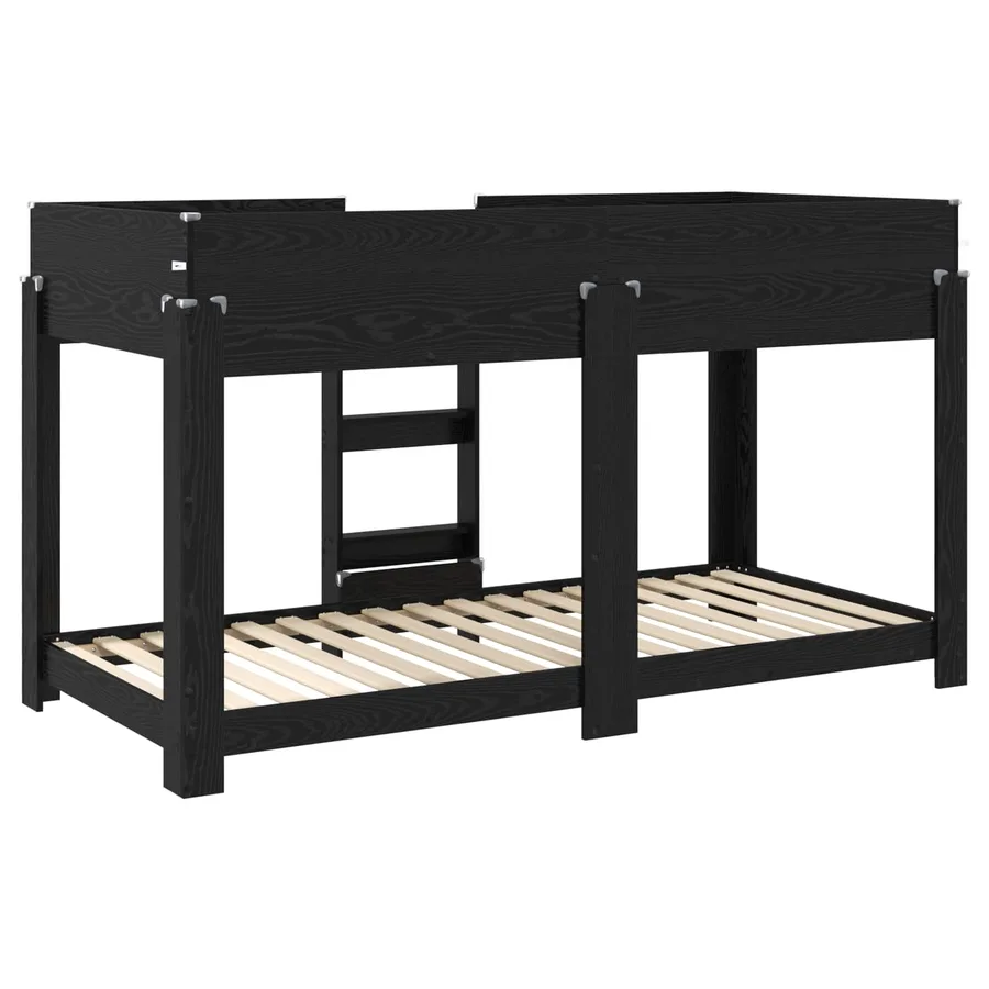 Lit Superposé pour Enfants Chêne noir 80 x 200 cm - 7