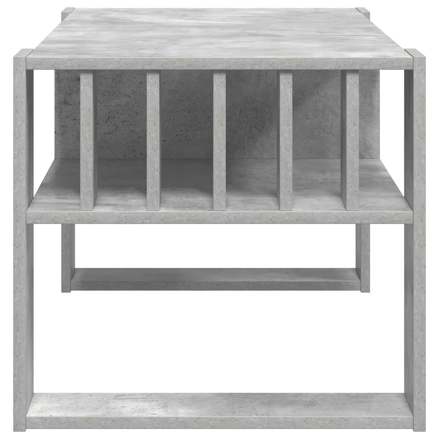 Table basse Gris béton 92 x 49,5 x 45 cm Bois d'ingénierie - 6