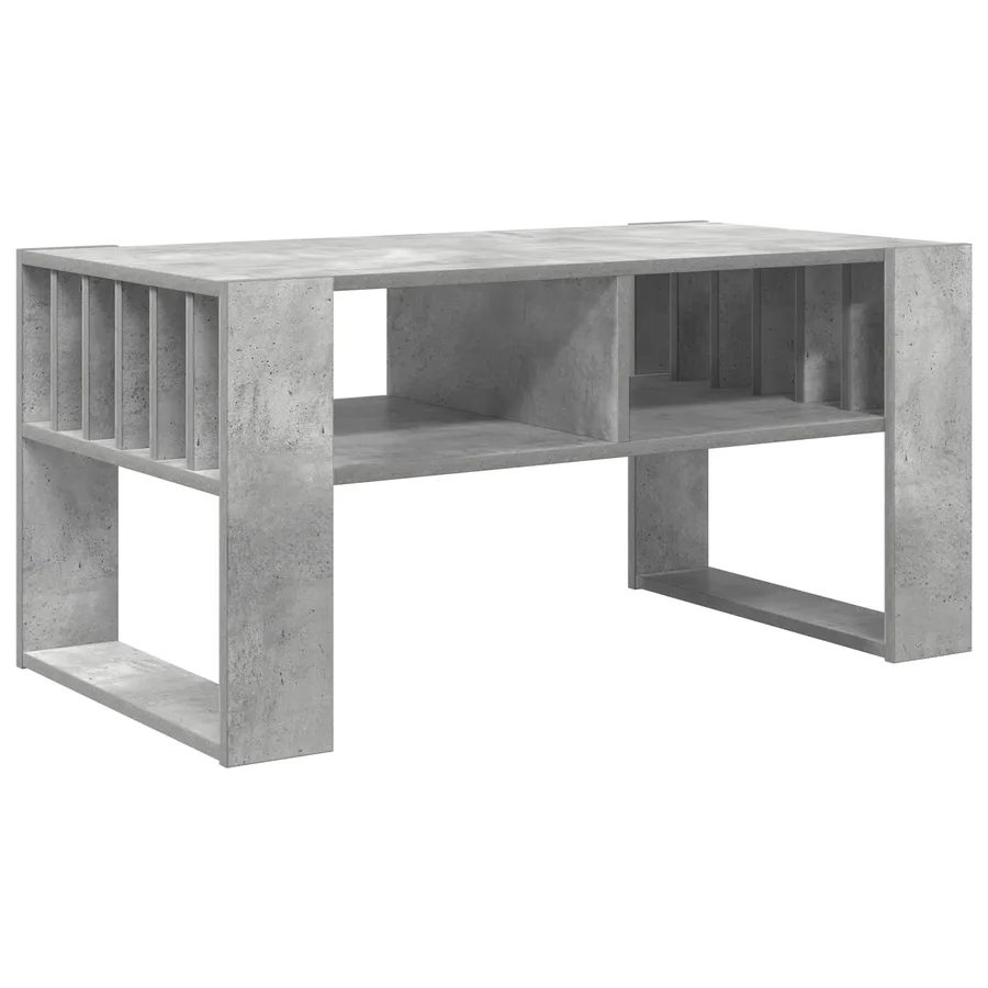 Table basse Gris béton 92 x 49,5 x 45 cm Bois d'ingénierie - 7
