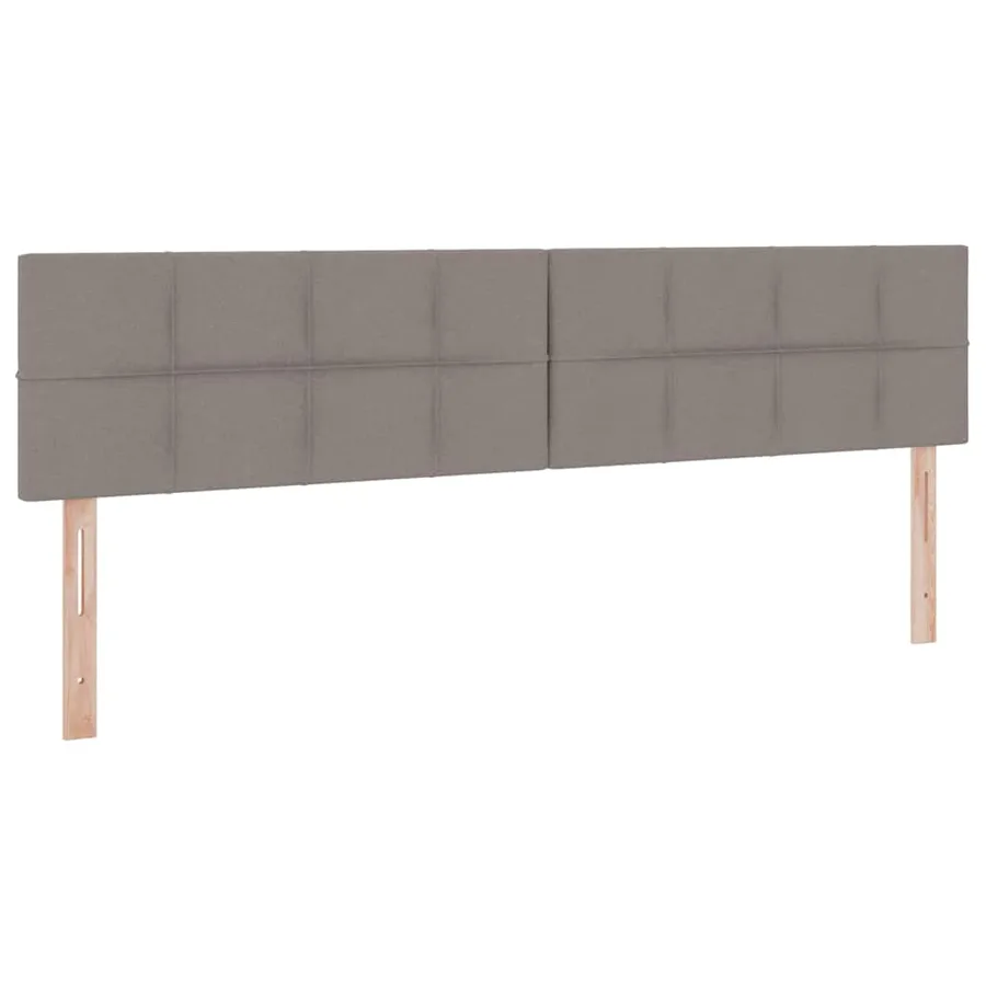 Lit de rangement LED avec matelas Taupe 200 x 200 cm Tissu - 10
