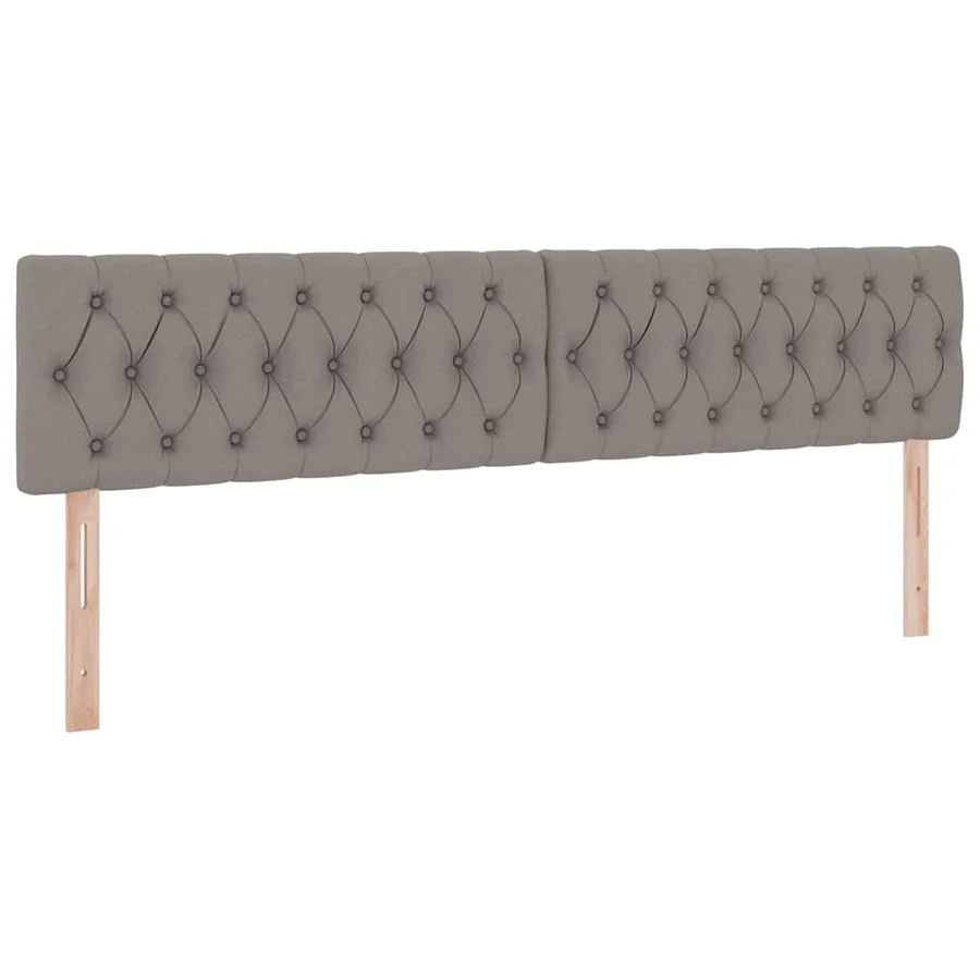Lit de rangement LED avec matelas Taupe 200 x 200 cm Tissu - 10