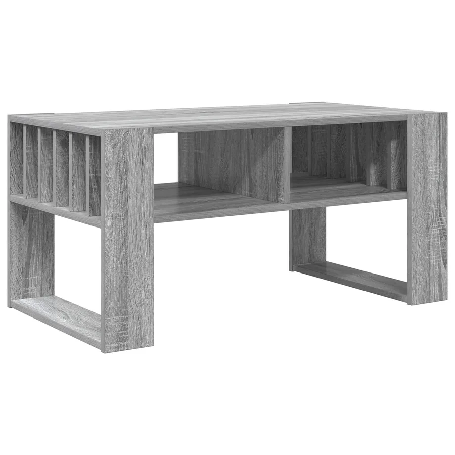 Table basse Gris Sonoma 92 x 49,5 x 45 cm Bois d'ingénierie - 2