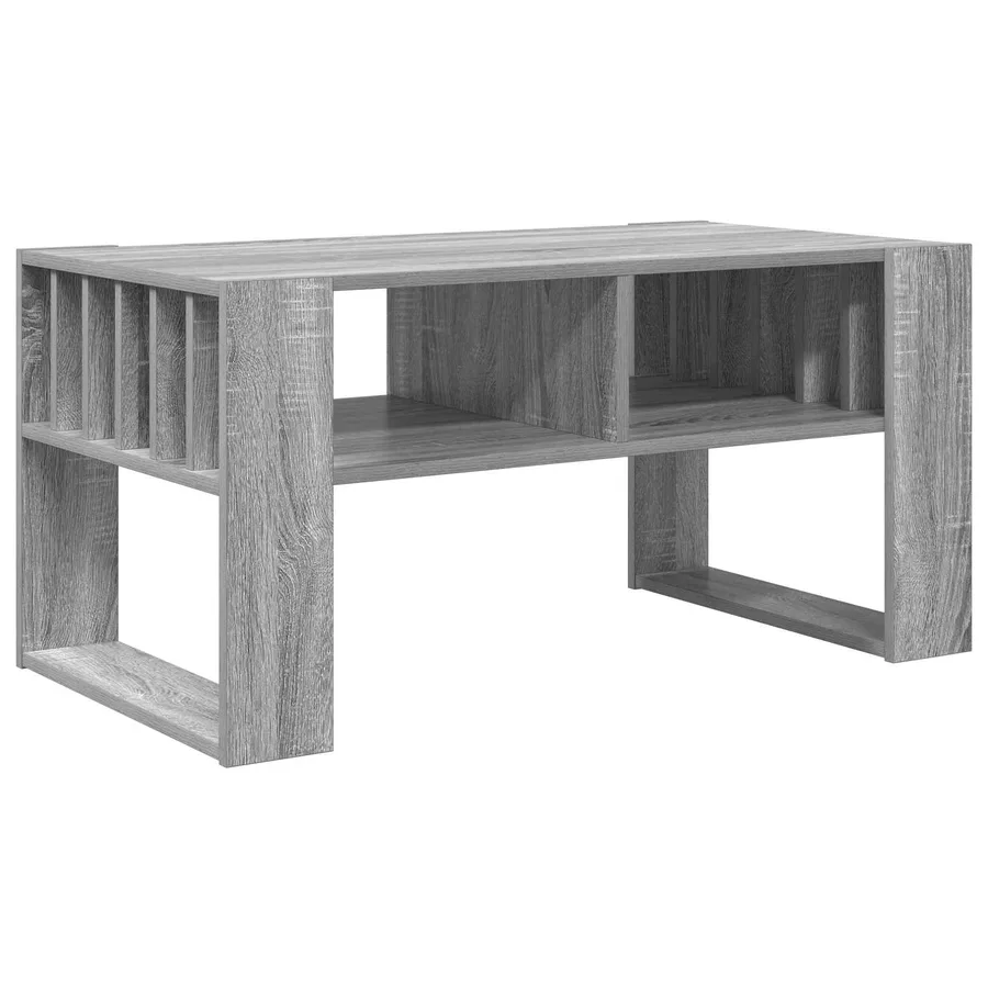 Table basse Gris Sonoma 92 x 49,5 x 45 cm Bois d'ingénierie - 7