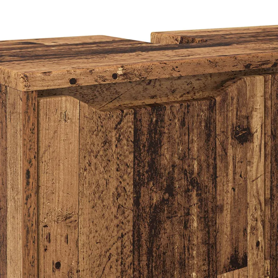 Armoire de lavabo de salle de bain Bois Ancien 60 x 30 x 60 cm - 11