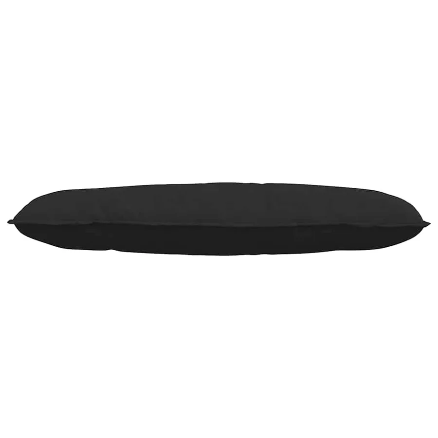 Coussin de Dos Noir 120 x 50 cm Tissu en microfibre - 5