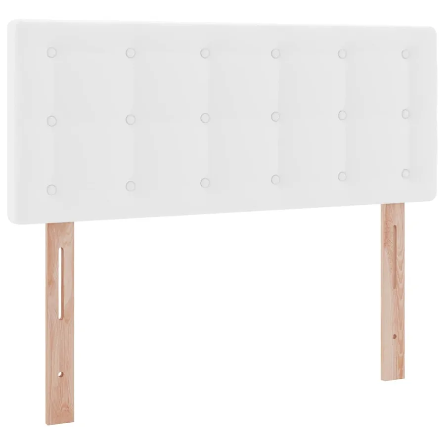 Lit avec rangement et matelas Blanc pur 120 x 200 cm - 9
