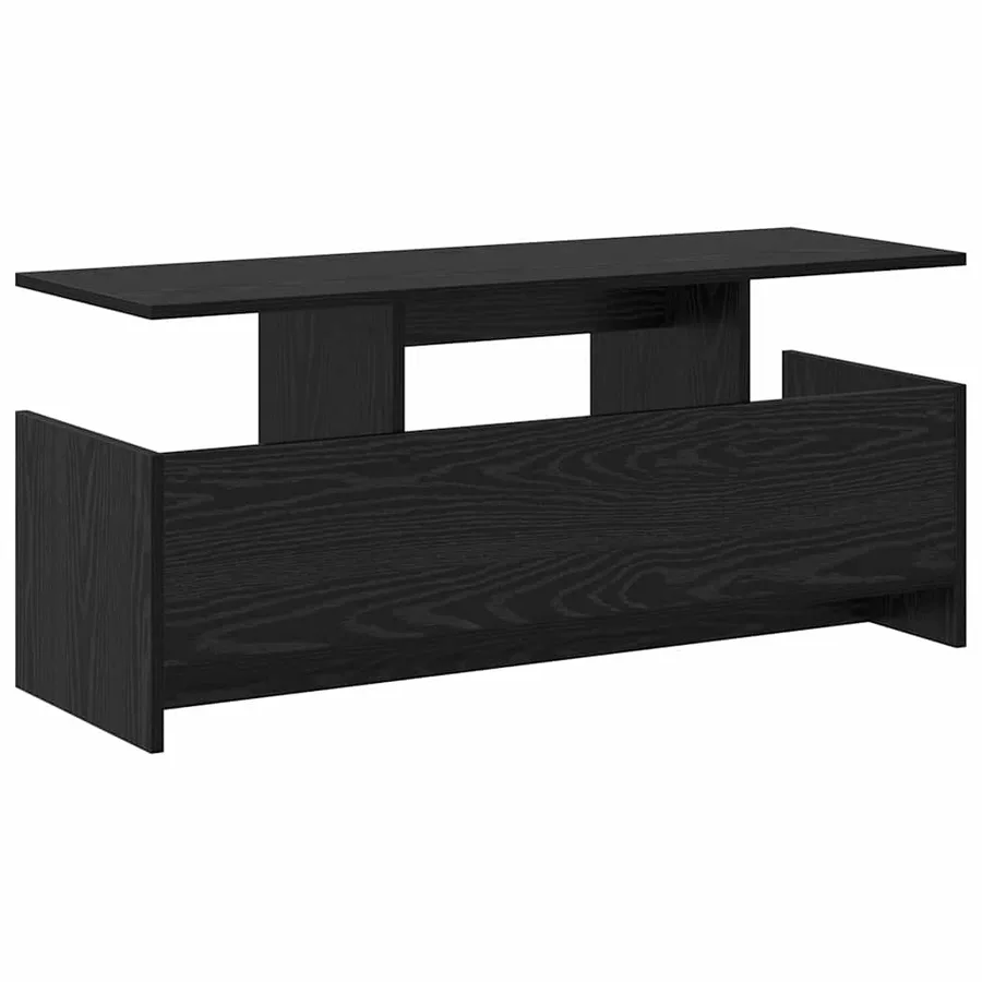Meuble TV Chêne noir 102 x 35 x 45 cm Bois d'ingénierie - 7