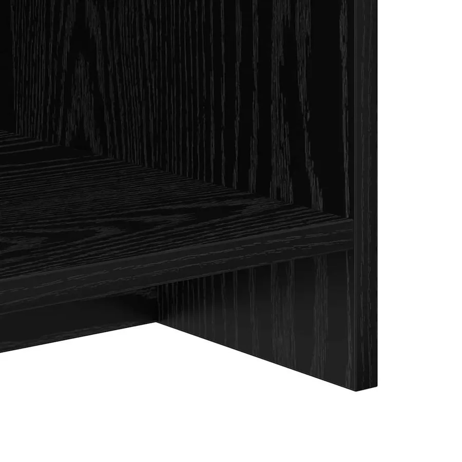 Meuble TV Chêne noir 102 x 35 x 45 cm Bois d'ingénierie - 9