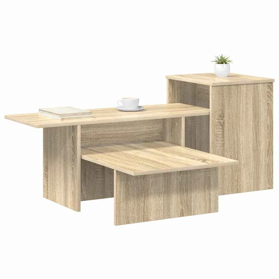 Table console Chêne Sonoma 91,5 x 35 x 38,5 cm - 3