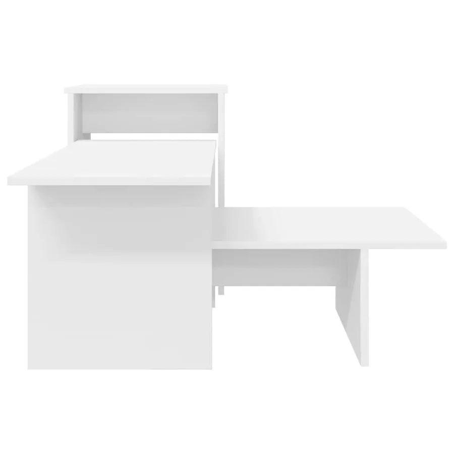 Table console Blanc 91,5 x 35 x 38,5 cm Bois d'ingénierie - 6
