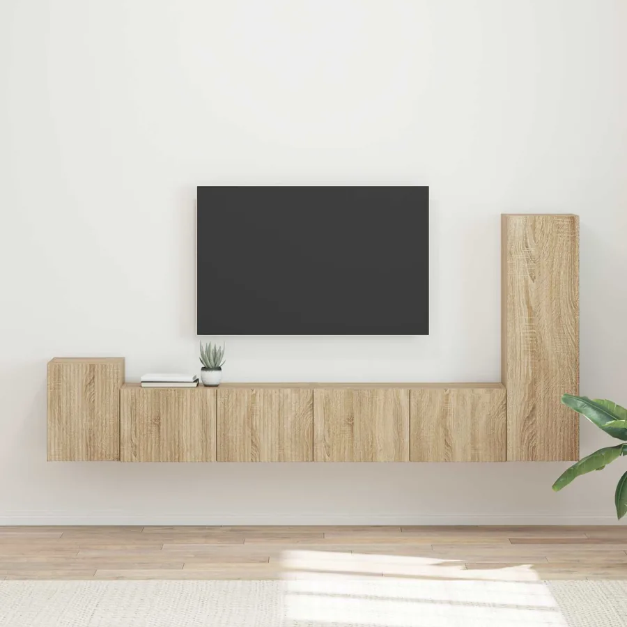 Ensemble meuble TV 3 pcs Chêne Sonoma Bois d'ingénierie