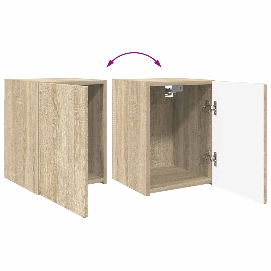 Ensemble meuble TV 3 pcs Chêne Sonoma Bois d'ingénierie - 13