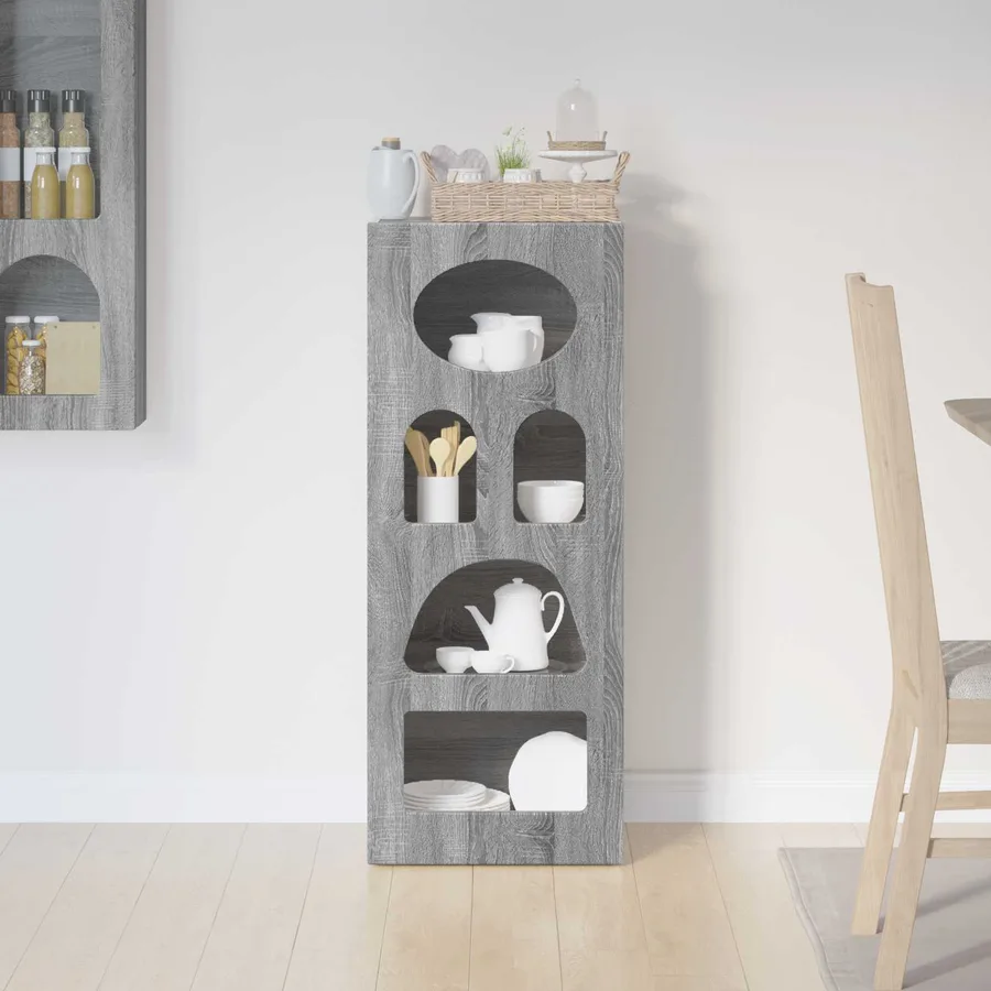 Buffet ELST Gris Sonoma 40 x 35 x 100,5 cm Bois d'ingénierie - 4