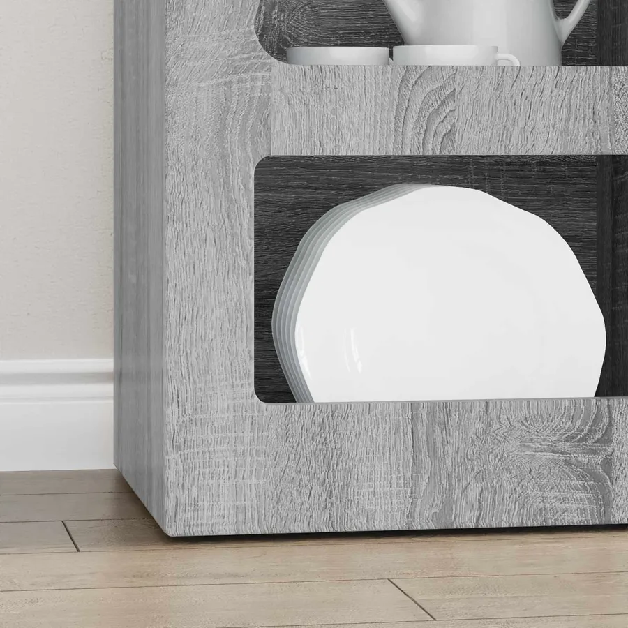 Buffet ELST Gris Sonoma 40 x 35 x 100,5 cm Bois d'ingénierie - 5