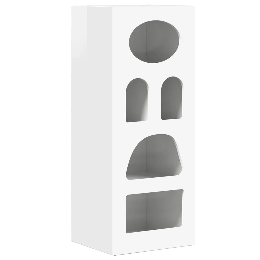 Buffet ELST Blanc brillant 40 x 35 x 100,5 cm Bois d'ingénierie - 2