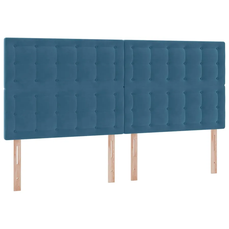 Lit de rangement LED avec matelas Bleu foncé 200 x 200 cm - 10