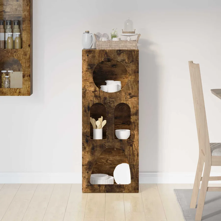 Buffet ELST Chêne fumé 40 x 35 x 100.5 cm Bois d'ingénierie - 4