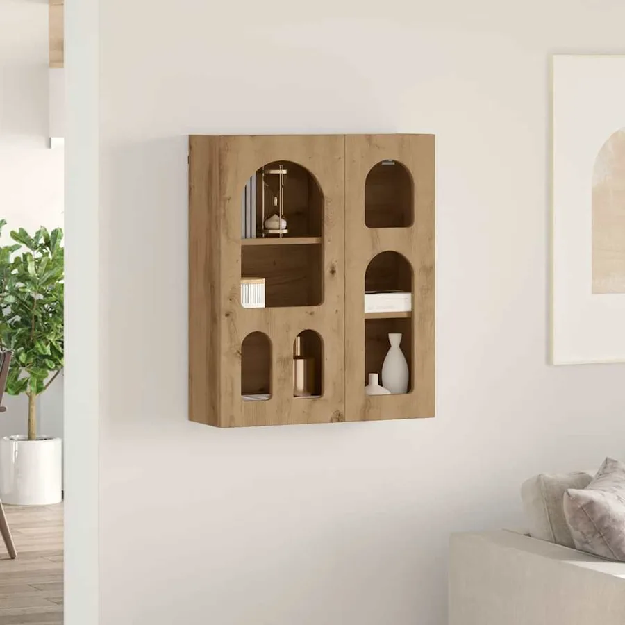 Armoire suspendue ELST Chêne artisanal 59 x 20 x 71,5 cm - 4