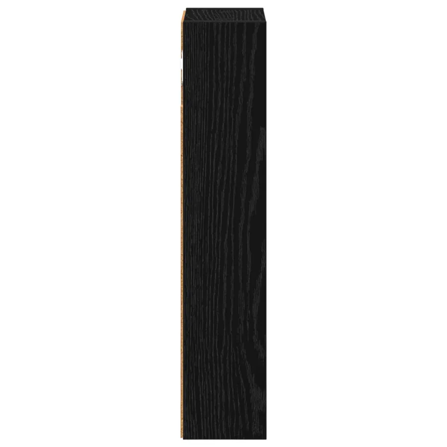 Armoire murale de salle de bain Chêne Noir 20 x 10 x 50 cm - 7