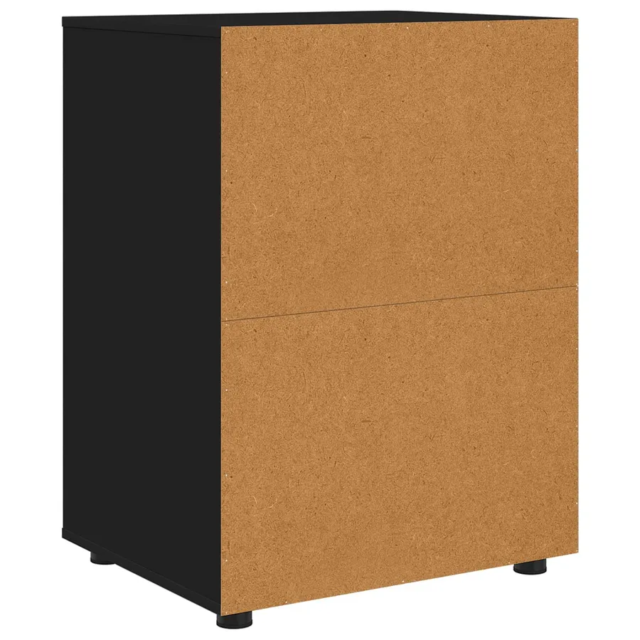 Armoire de rangement Noir 60 x 48 x 81 cm Bois d'ingénierie - 10