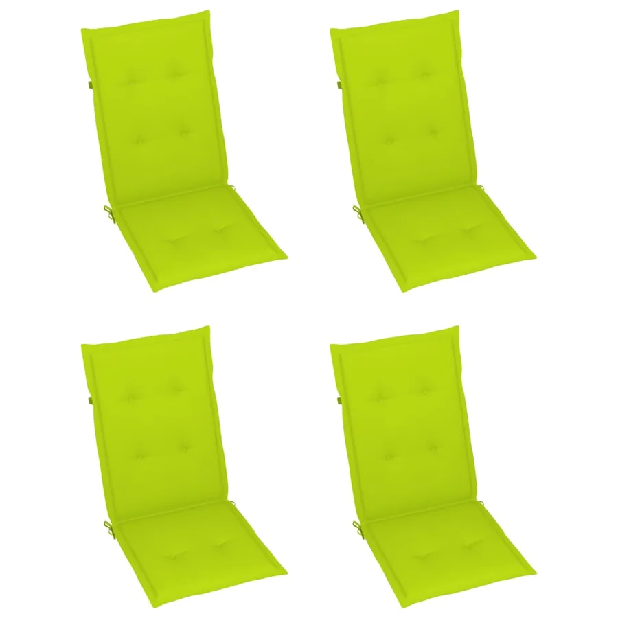 Chaises inclinables de jardin lot de 3 et coussins Bois acacia - 6
