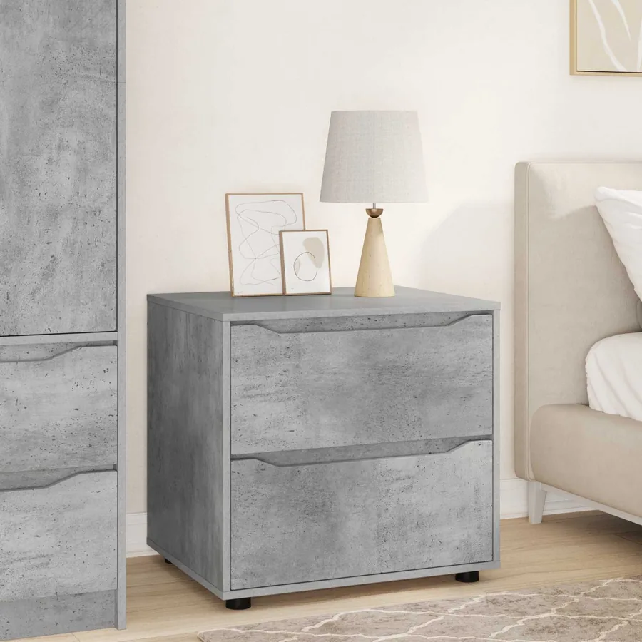 Armoire de rangement Gris béton 60 x 48 x 57 cm