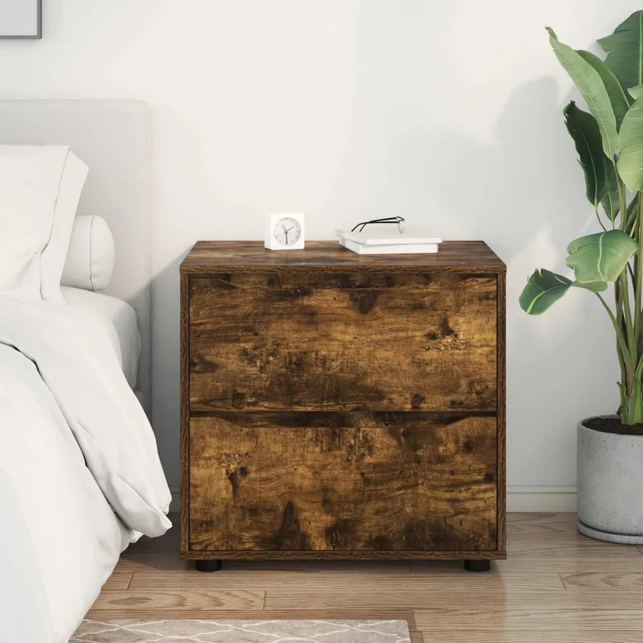 Armoire de rangement Chêne fumé 60 x 48 x 57 cm - 4