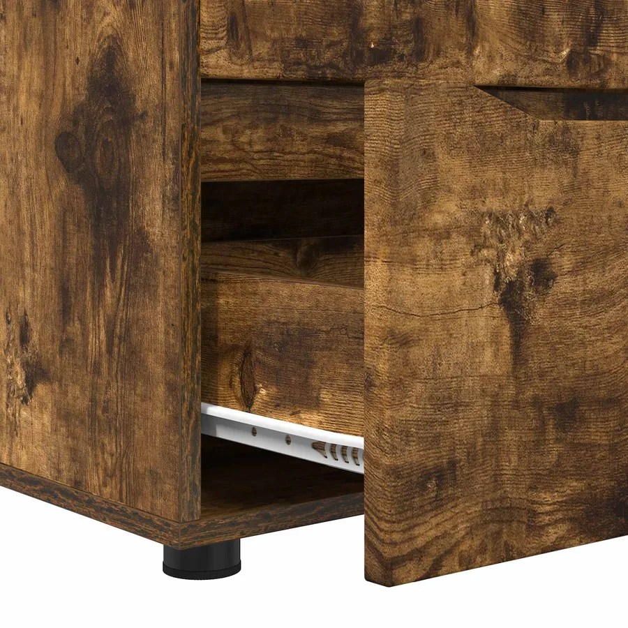 Armoire de rangement Chêne fumé 60 x 48 x 57 cm - 9