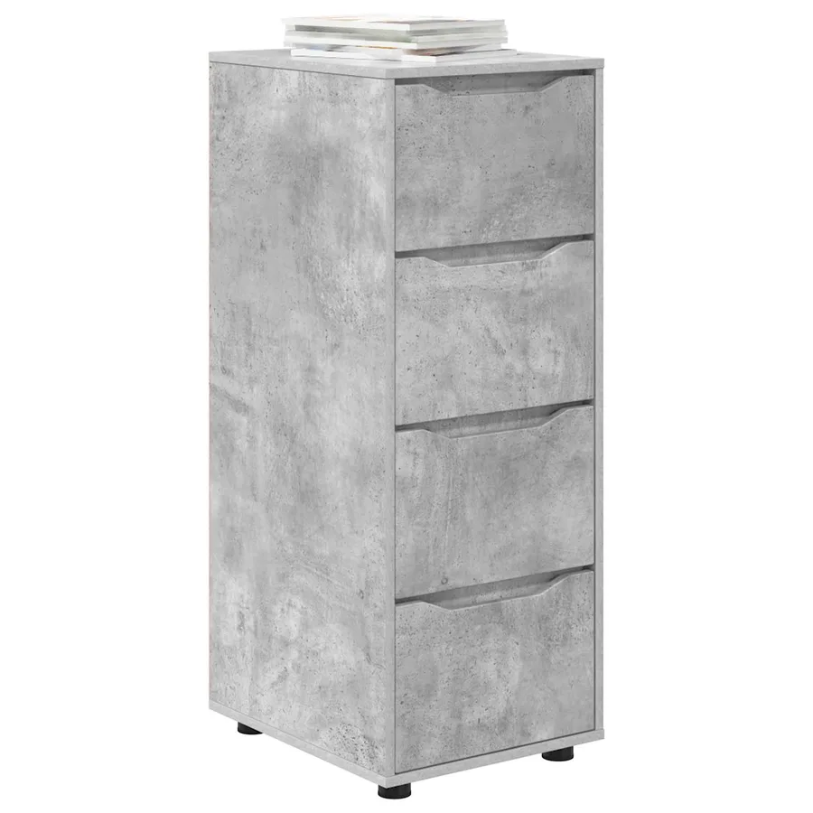 Armoire de rangement Gris béton 40 x 48 x 105 cm - 3