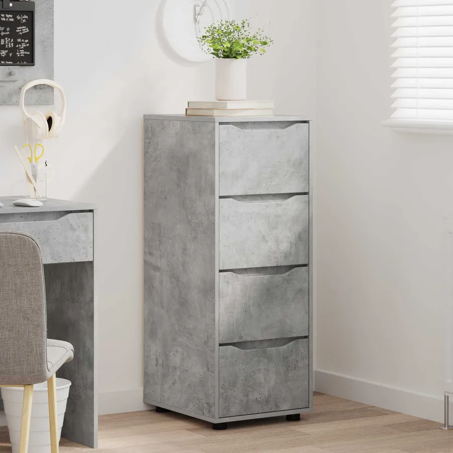 Armoire de rangement Gris béton 40 x 48 x 105 cm - 5